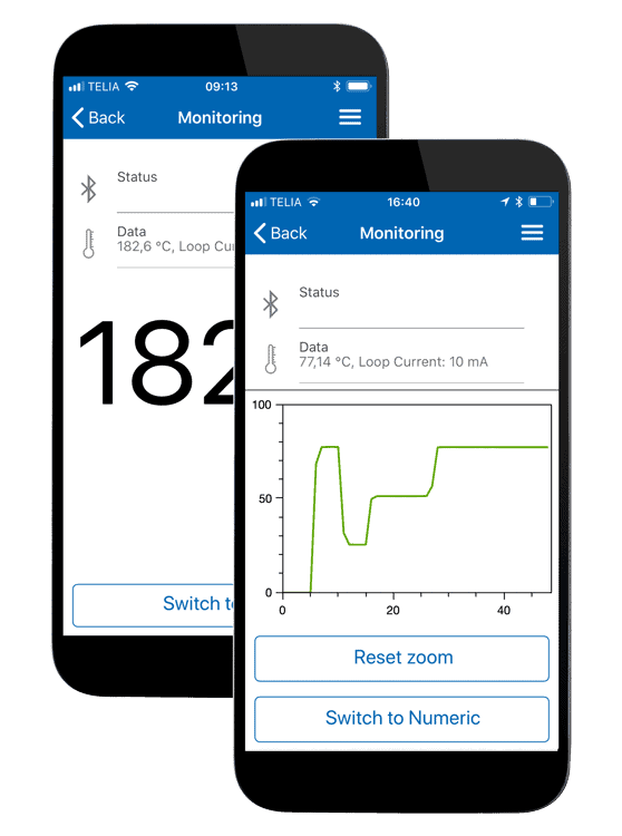 inor-connect-monitoring-dual Monitoreringsvy för appen INOR Connect